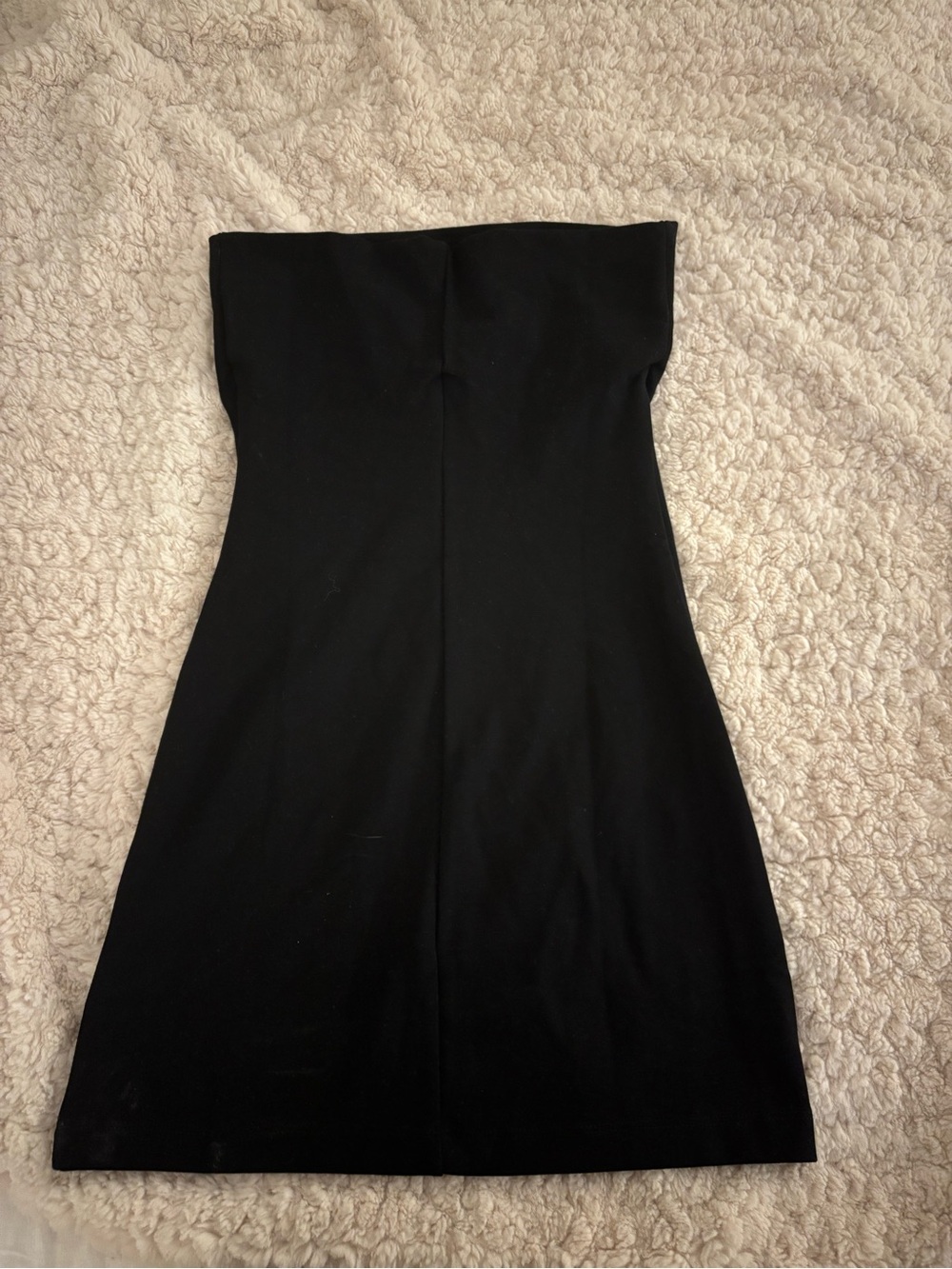 LESET Strapless Black Midi Dress - Clean Silhouette